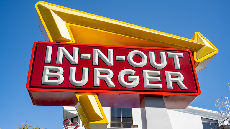 Exterior sign of an In-N-Out location