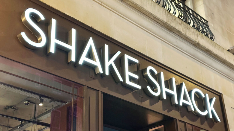 Exterior sign of Shake Shack location