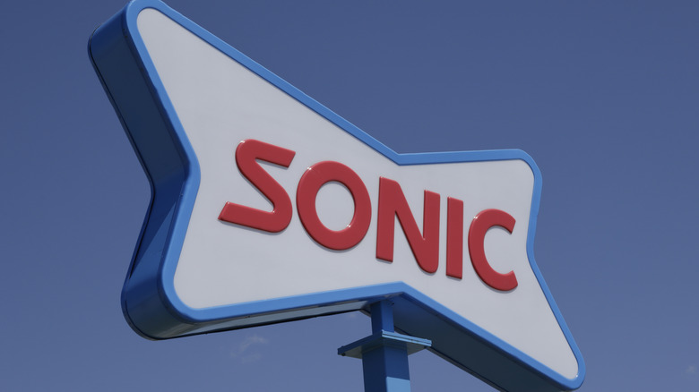 Exterior sign at a Sonic Drive-In location
