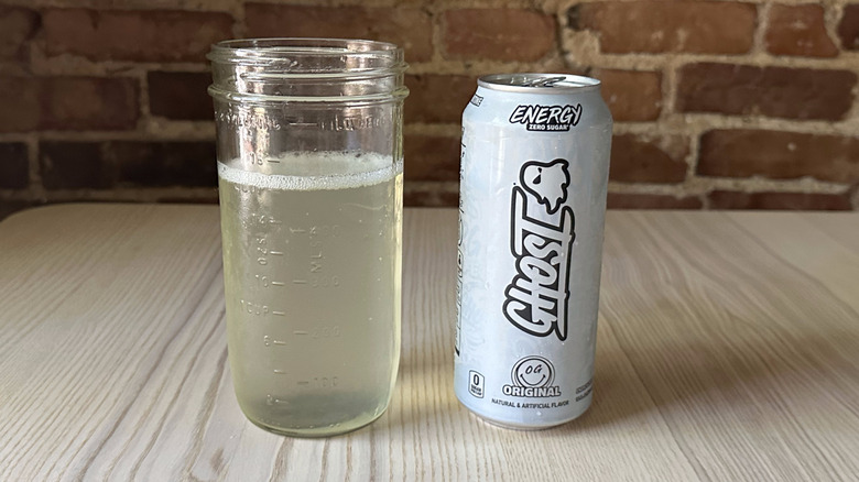Original Ghost energy in mason jar