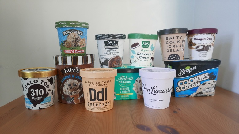 11 Store-Bought Cookies And Cream Ice Cream Brands, Ranked