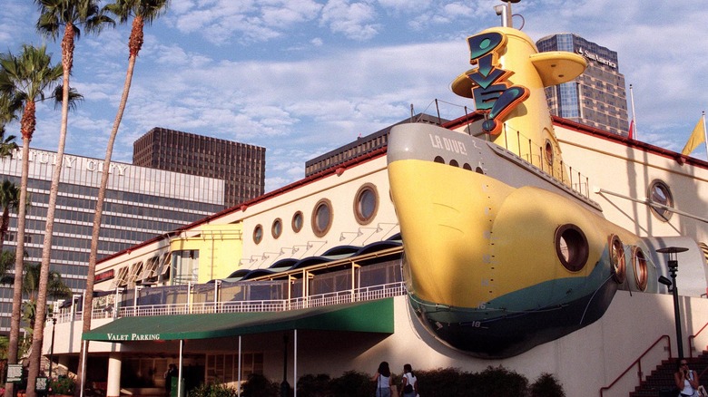 A front view of Dive! restaurant