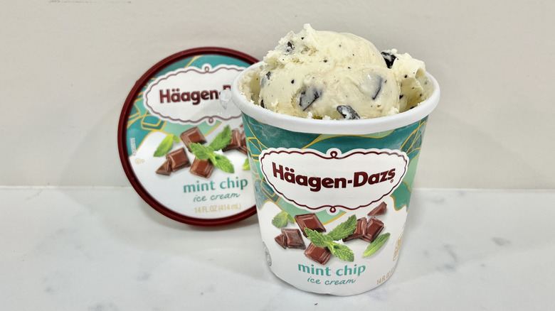 Häagen-Dazs Mint Chip in a pint