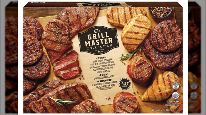 Aldi's The Grill Master Collection frozen meat variety box
