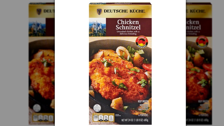 Package of Deutsche Küche Chicken Schnitzel