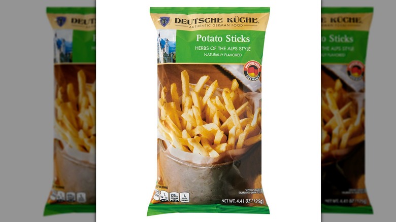 A bag of Deutsche Küche Herb of the Alps Style Potato Sticks