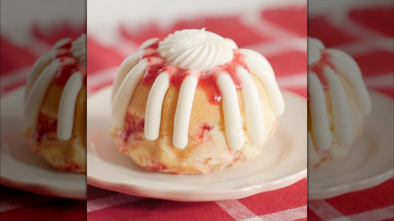 Strawberry Cheesecake Swirl with frosting