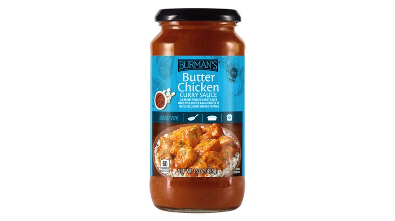 Stock image of Aldi's Burman's Butter Chicken Sauce