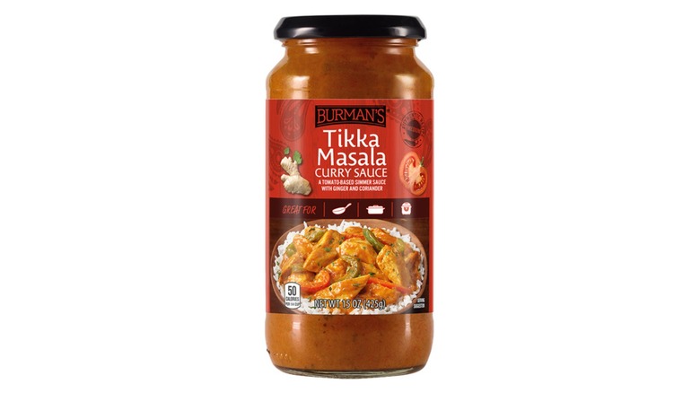 Stock image of Aldi Burman's Tikka Masala Sauce.