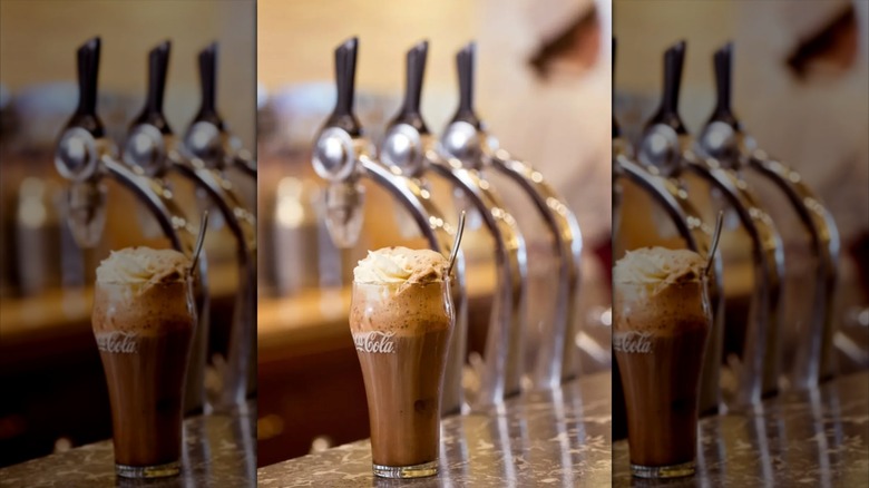 Soda fountain taps at Leopold's ice cream