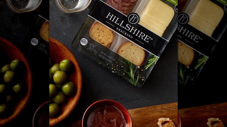 a box of hillshire snacking