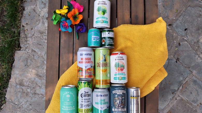 11 different canned margaritas