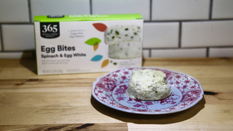 365 Whole Foods Market Spinach & Egg White egg bite on plate