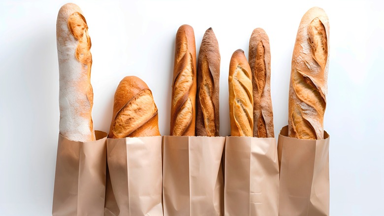 Different types of French bread