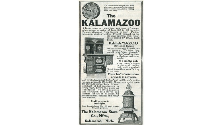 The Kalamazoo Stoves and Ranges advert