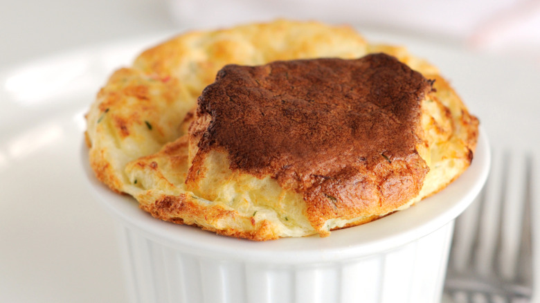 A cheese souffle