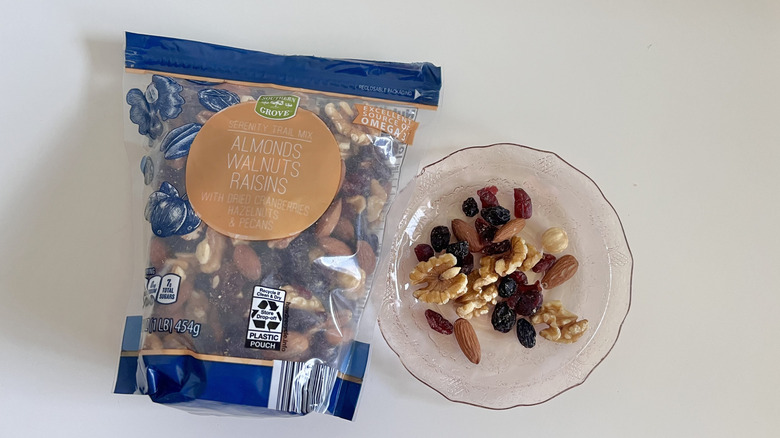 Serenity trail mix on a plate