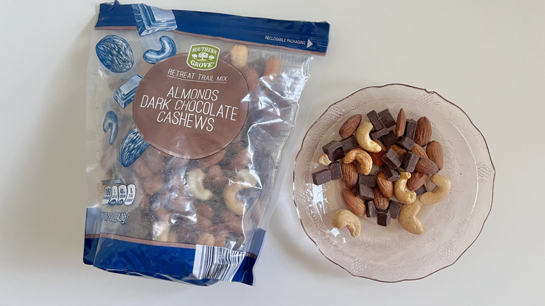 Retreat trail mix on a plate