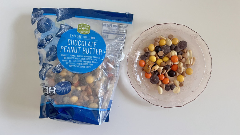 Explore trail mix on a plate