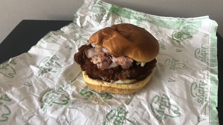 Arby's Chicken Cordon Bleu Sandwich.