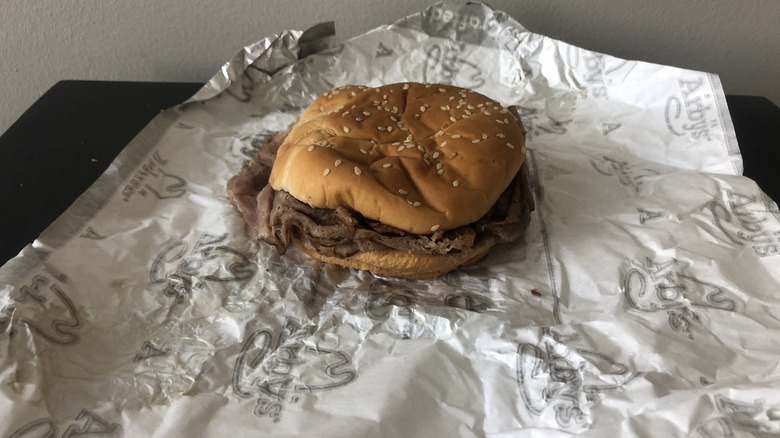 Arby's Classic Roast Beef Sandwich.