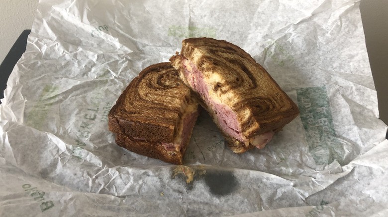 Arby's Corned Beef Reuben Sandwich.