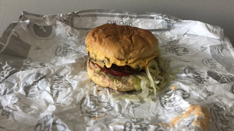 Arby's Deluxe Burger.
