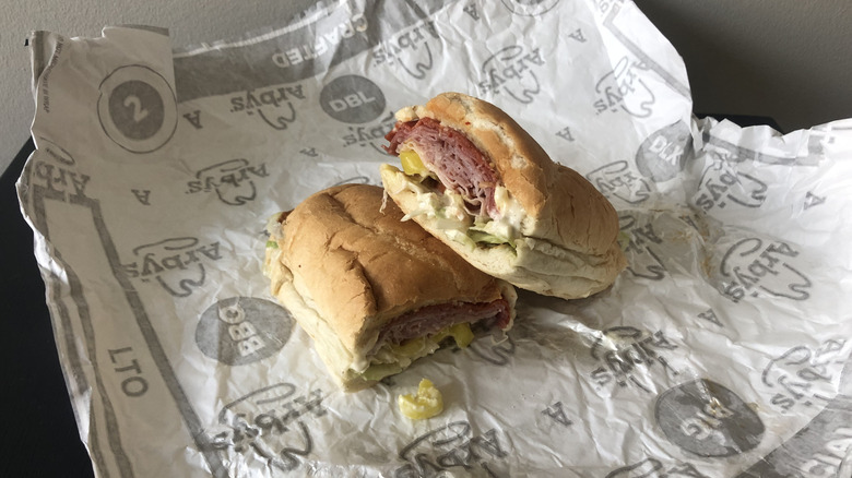 Arby's Loaded Italian Sandwich.