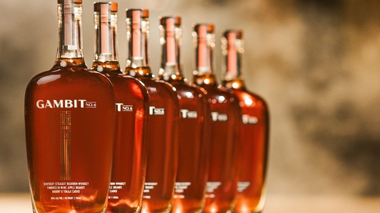 Bottles of Gambit No. 6 bourbon