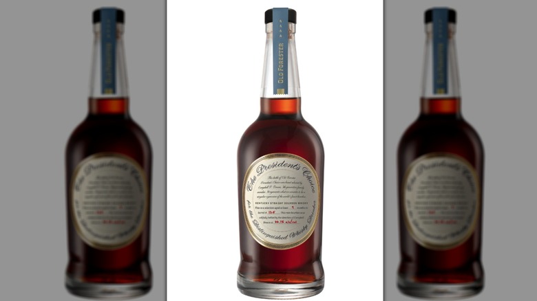 Old Forester President's Choice bourbon bottle