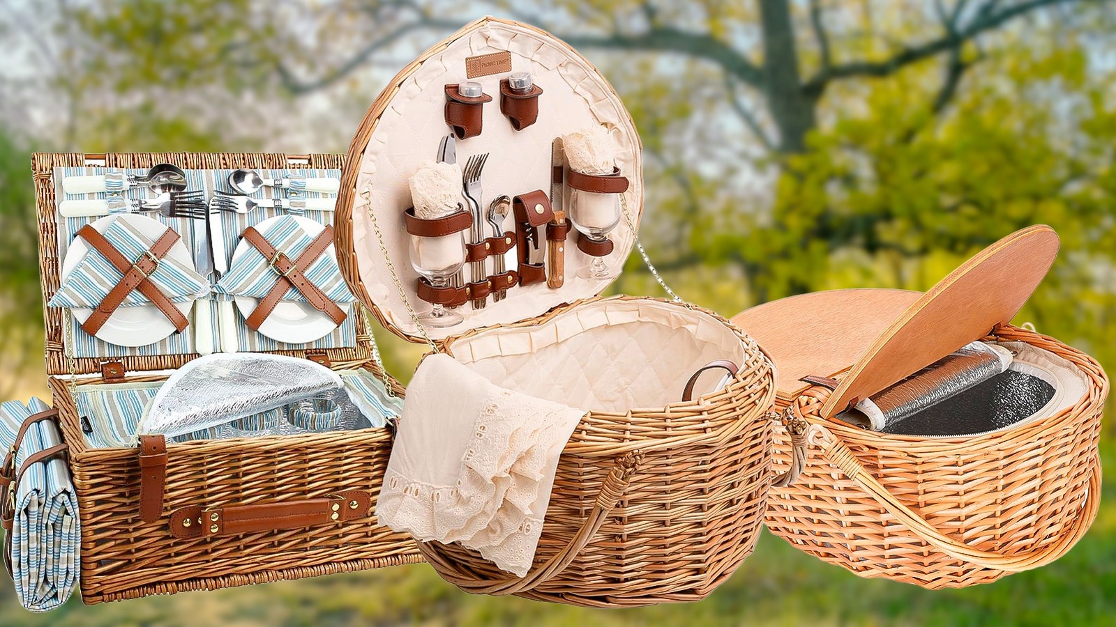 12 Best Picnic Basket Sets, According To Customer Reviews