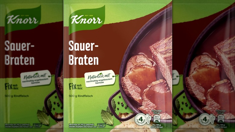 Packet of Knorr fix sauerbraten German-style pot roast mix