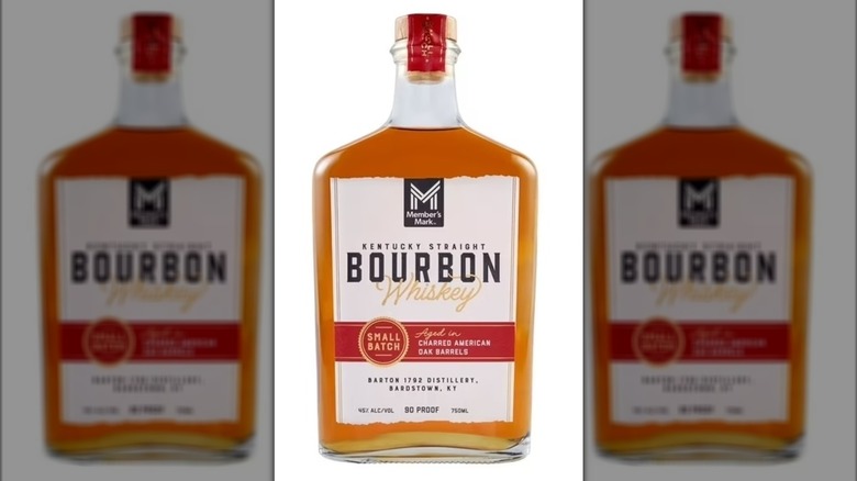 Bottle of Member's Mark Kentucky straight bourbon whiskey