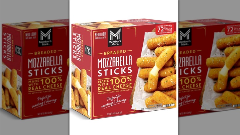 Box of Member's Mark mozzarella sticks