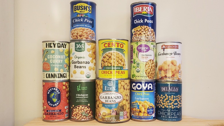cans of chickpeas