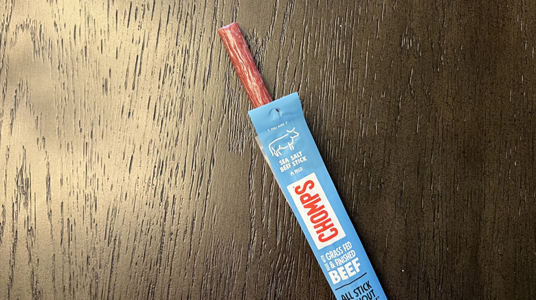 Chomps sea salt beef meat stick.