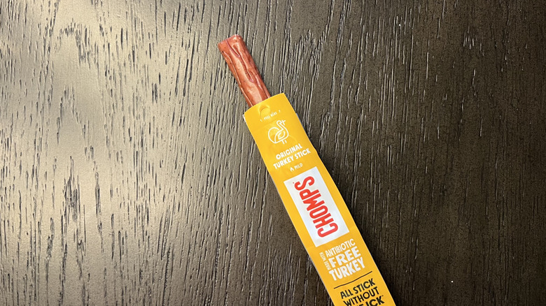 Chomps original turkey meat stick.