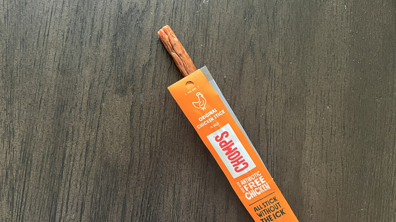 Chomps original chicken meat stick.