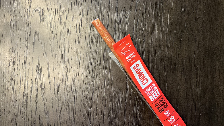 Chomps original beef meat stick.