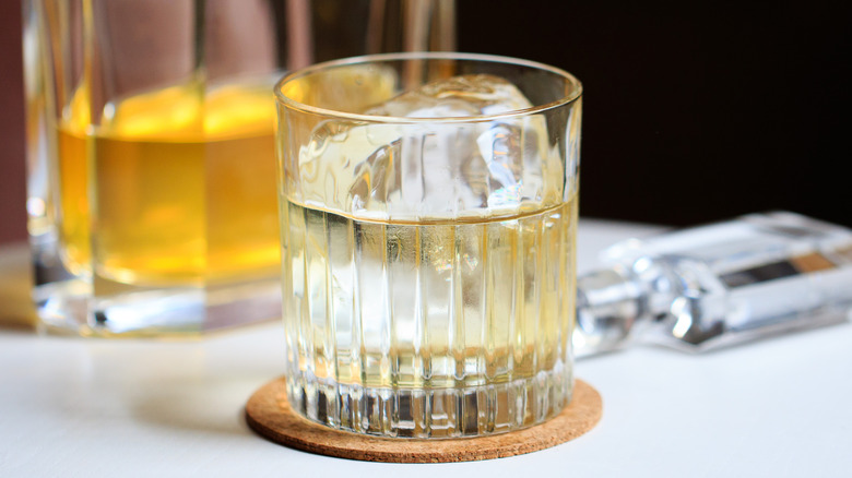 clarified milk punch cocktail
