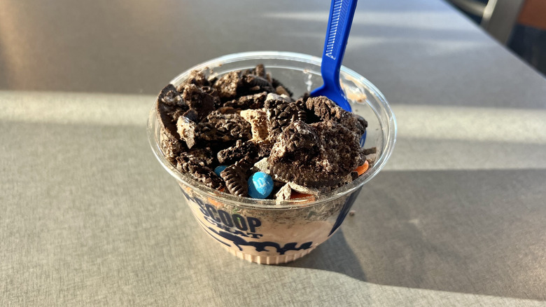 Culver's Chocolate Volcano Flavor of the Day in a dish.
