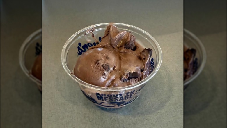 Culver's Devil's Food Cake Flavor of the Day in a dish.