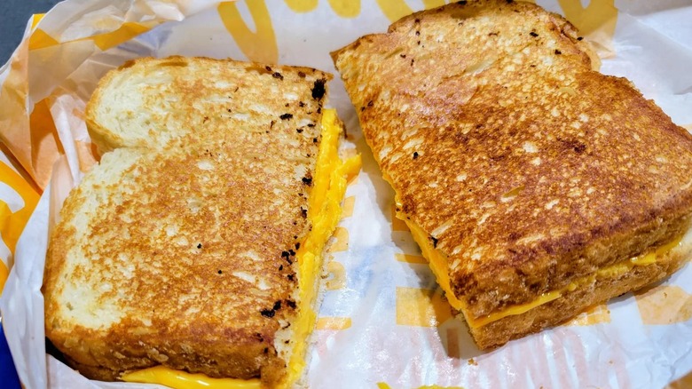 A grilled cheese sandwich from Culver's