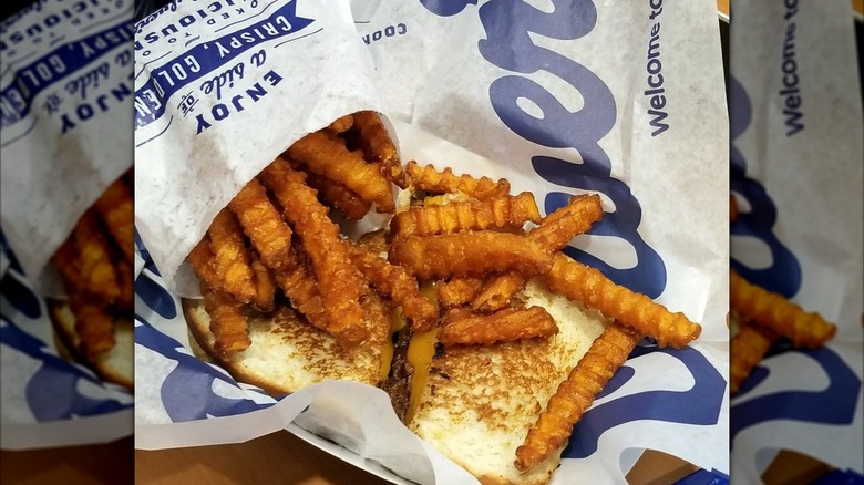 Culver's sweet potato fries on bread