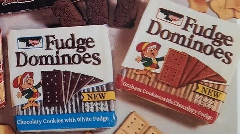Old Ad of two kinds of Fudge Dominoes cookies