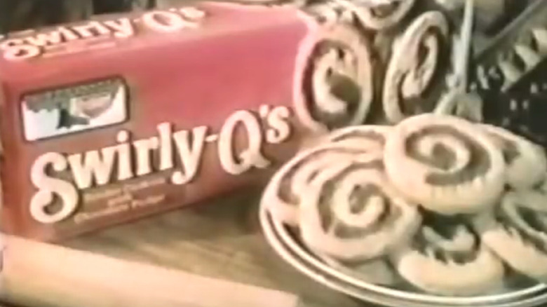 Swirly-Q's box and plate of Swirly-Q's cookies
