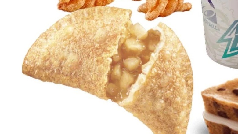 Caramel apple empanada from Taco Bell fast food bakery