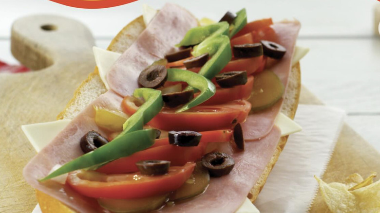 Close up of Amato's Original Italian Sandwich