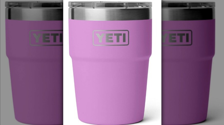 YETI stackable tumbler in purple
