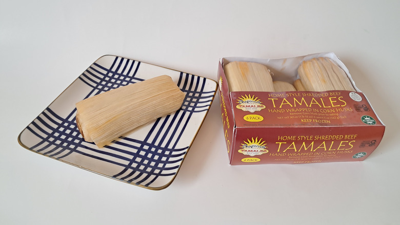 tamale on plate